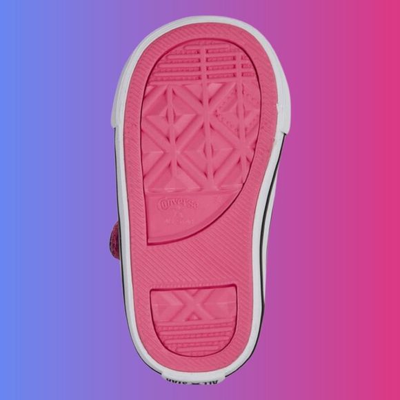 NWOB Toddler Converse Coated Glitter OX Chuck Taylor All Star Sneakers Size 6C - Picture 4 of 6